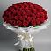 Букет 101 Красная роза Блэк Мэджик в Кумёны