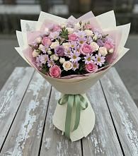 Букет цветов из:  Розы и Хризантемы в Кумёны