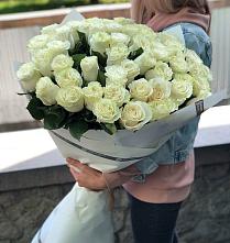 Букет 35 Белых роз #REPLACE_PRED# Кумёны