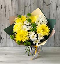 Букет цветов из:  Хризантемы #REPLACE_PRED# Кумёны