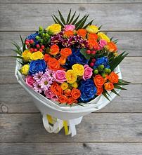 Букет цветов из:  Розы и Хризантемы #REPLACE_PRED# Кумёны