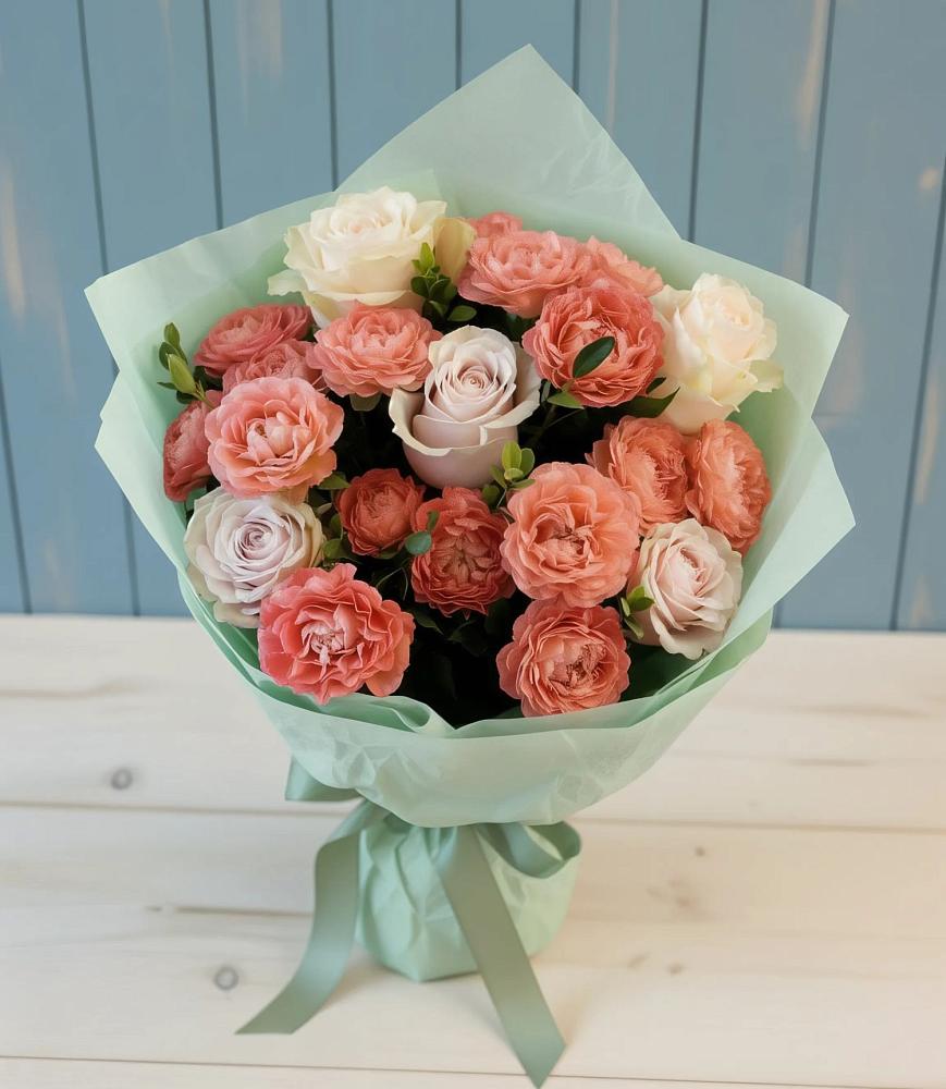 Букет цветов из: Розы в Кумёны