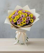 Букет цветов из:  Хризантемы #REPLACE_PRED# Кумёны