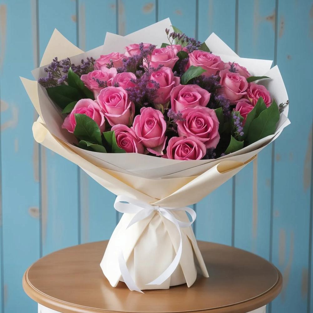 Букет цветов из: Розы в Кумёны