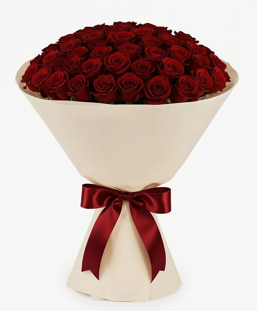 Букет 101 Бордовая роза Блэк Бакарра в Кумёны