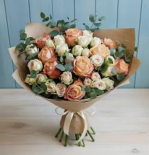 Букет цветов из:  Альстромерии и Розы #REPLACE_PRED# Кумёны