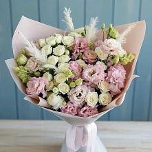 Букет цветов из:  Альстромерии и Розы в Кумёны